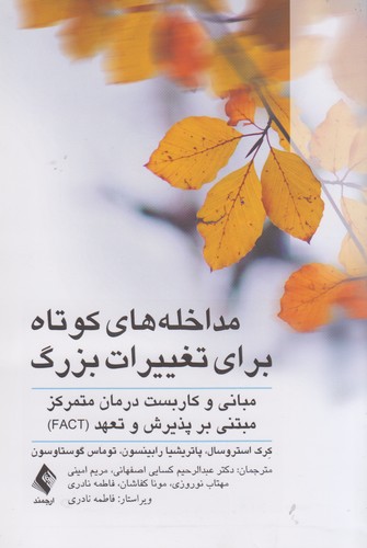 مداخله‌های کوتاه برای تغییرات بزرگ؛ مبانی و کاربست درمان متمرکز مبتنی بر پذیرش و تعهد (ACT)