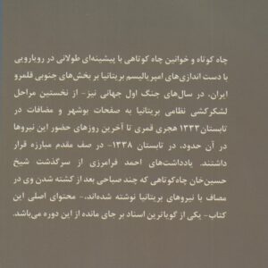 شیخ حسین‌خان چاه‌کوتاهی در جنگ مجاهدین دشتستان و تنگستان با دولت انگلیس