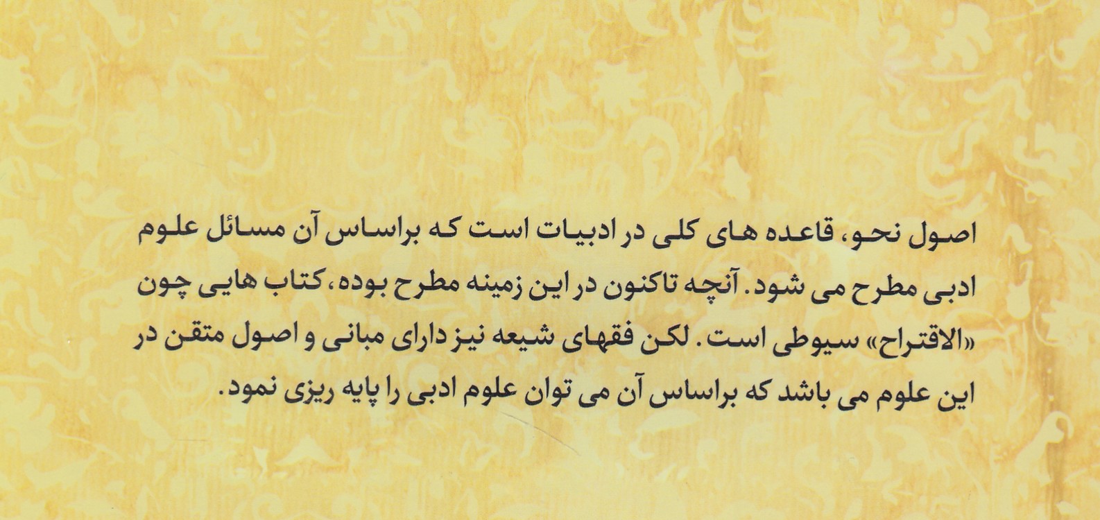 مغنی الفقیه: اصول نحو از نگاه فقهای شیعه