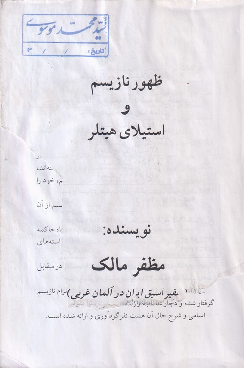 ظهور نازیسم و استیلای هیتلر