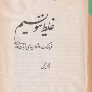 غلط ننویسیم؛ فرهنگ دشواری‌های زبان فارسی